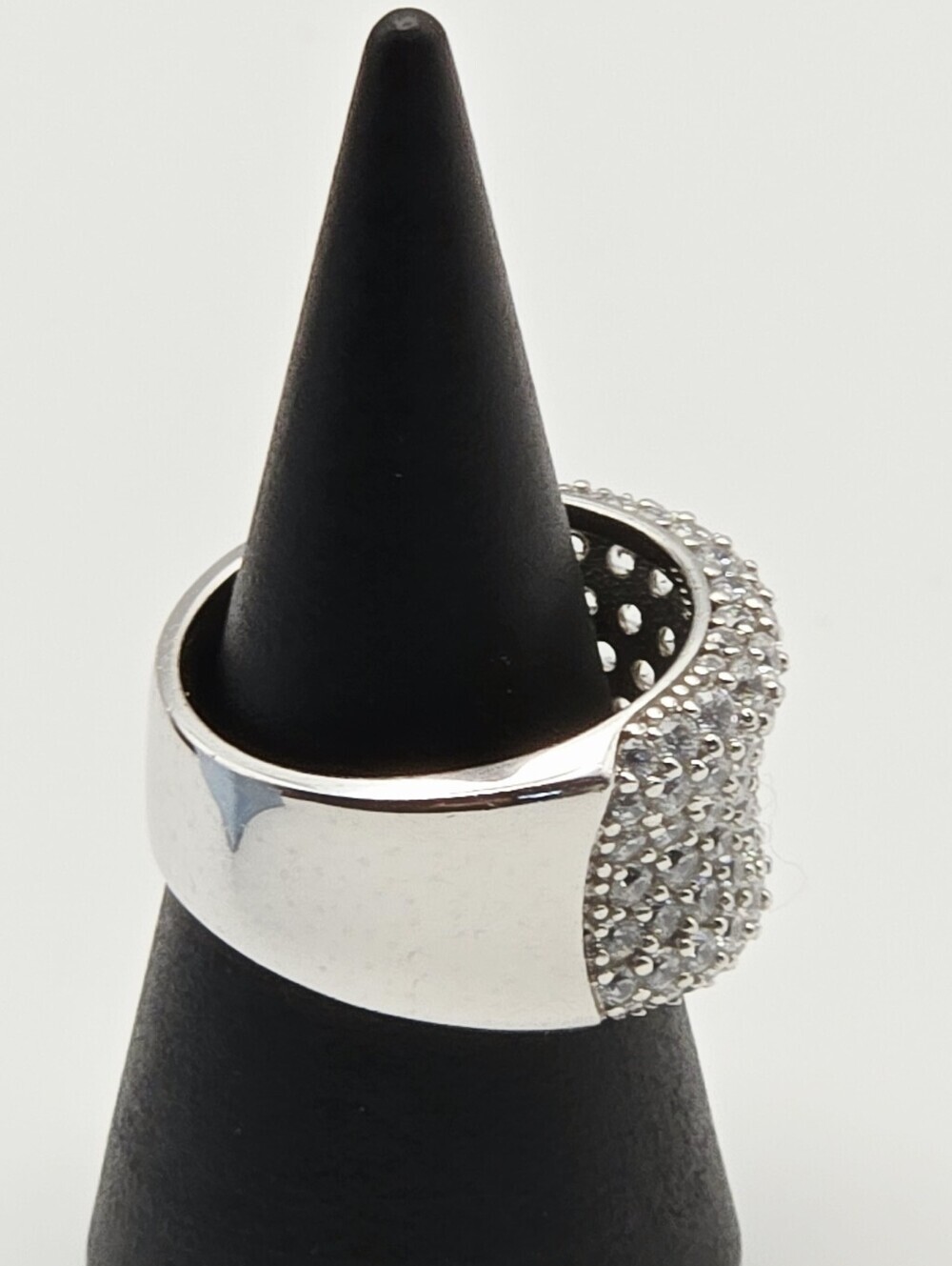 Sterling Sliver Ring Sw 925 CZ Ring Size 7.25 Weight 8g - Picture 13 of 17